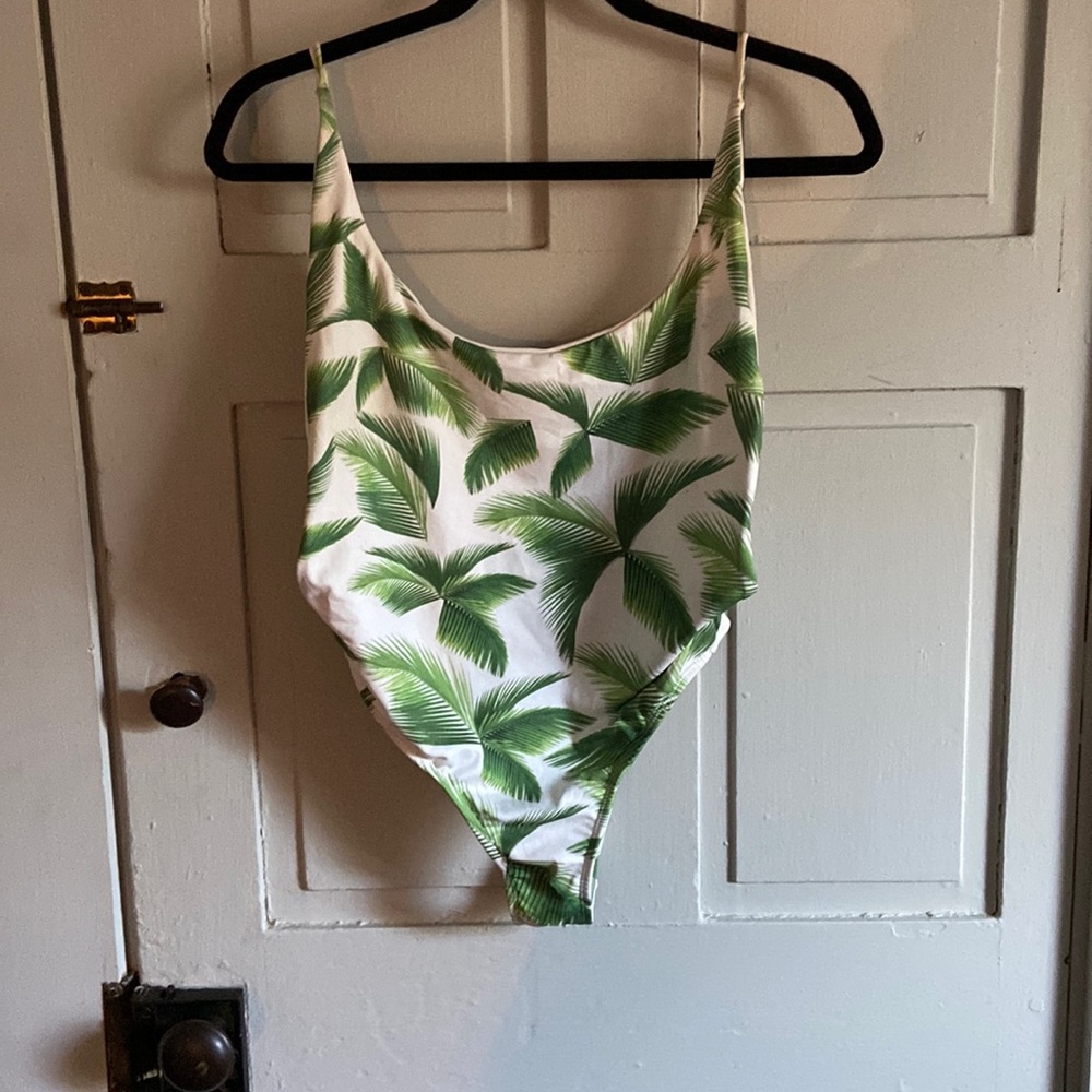 Cantik swimwear palm leaf suit, size L